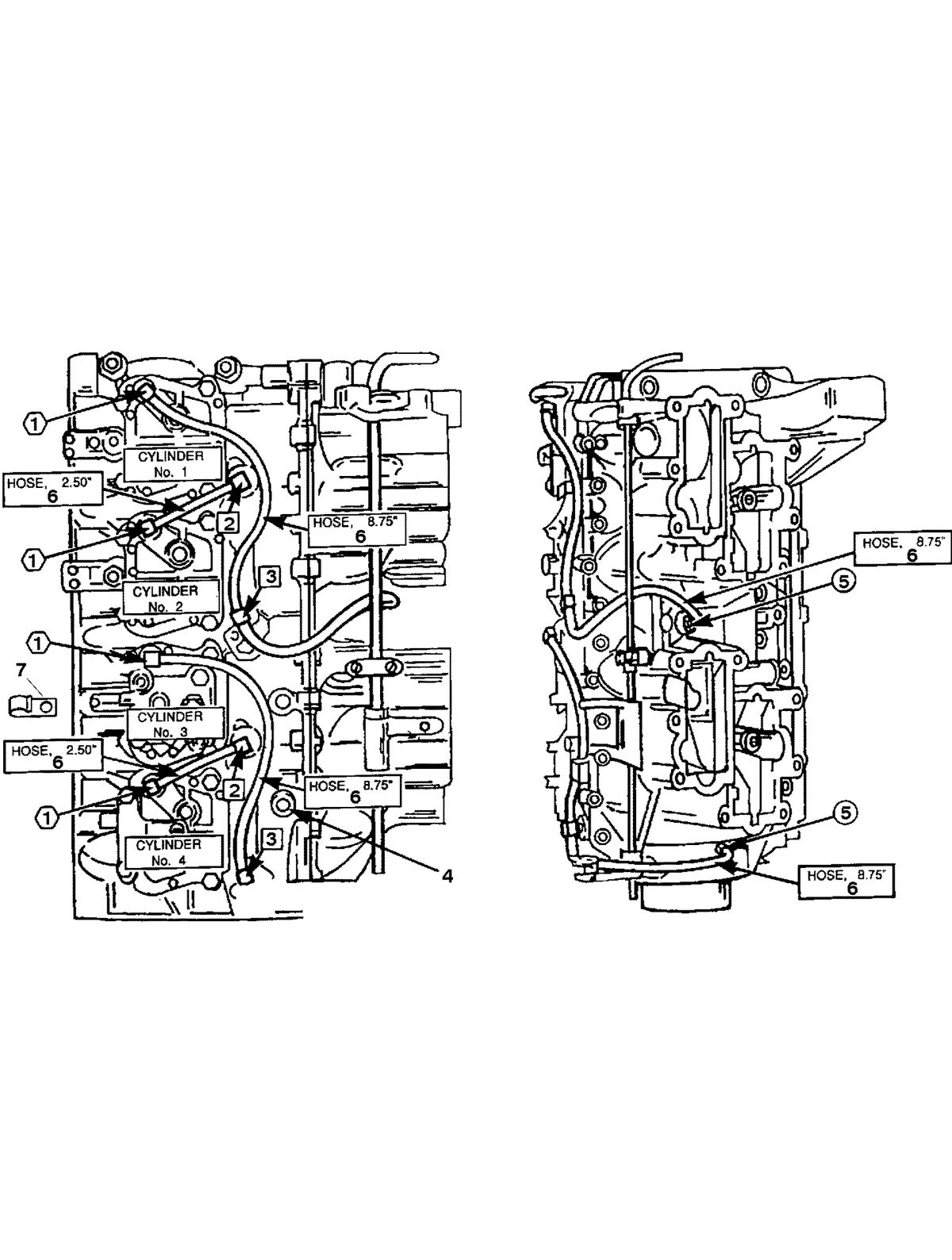 FORCE FORCE 120 H.P. (1998-1999) RECIRCULATION SYSTEM