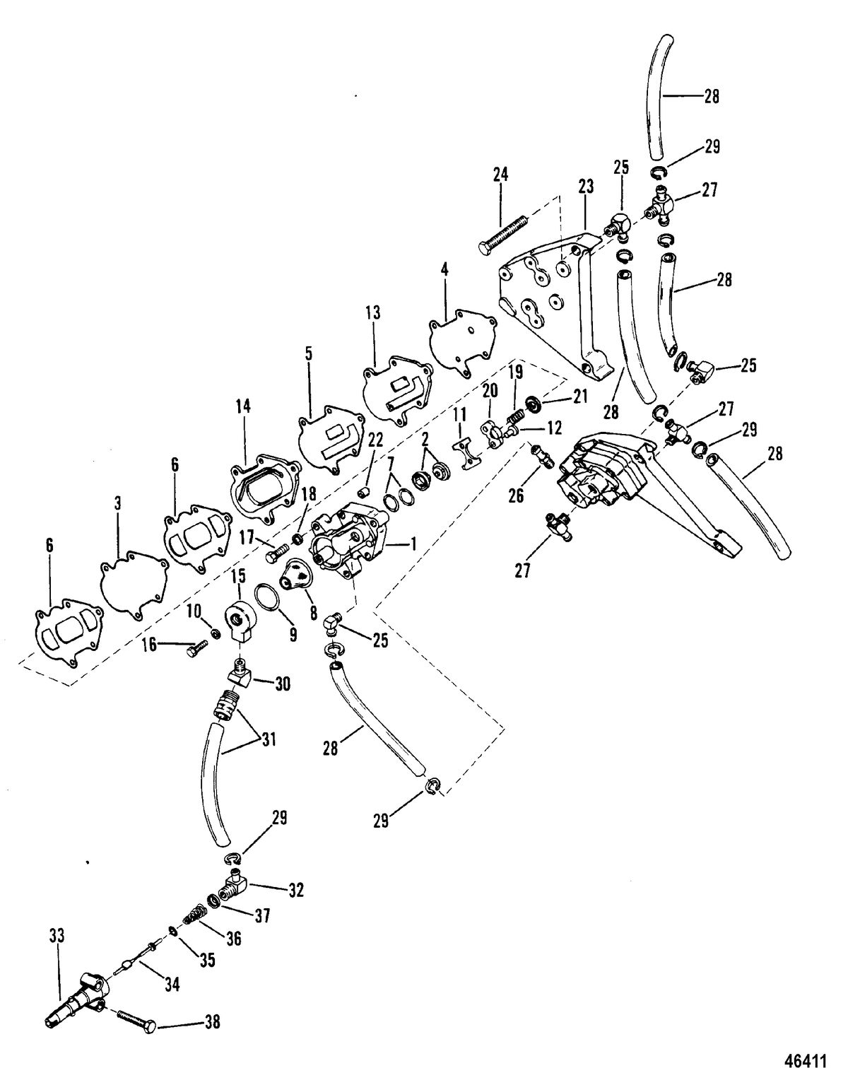 MERCURY 3.4 LITRE FUEL PUMPS