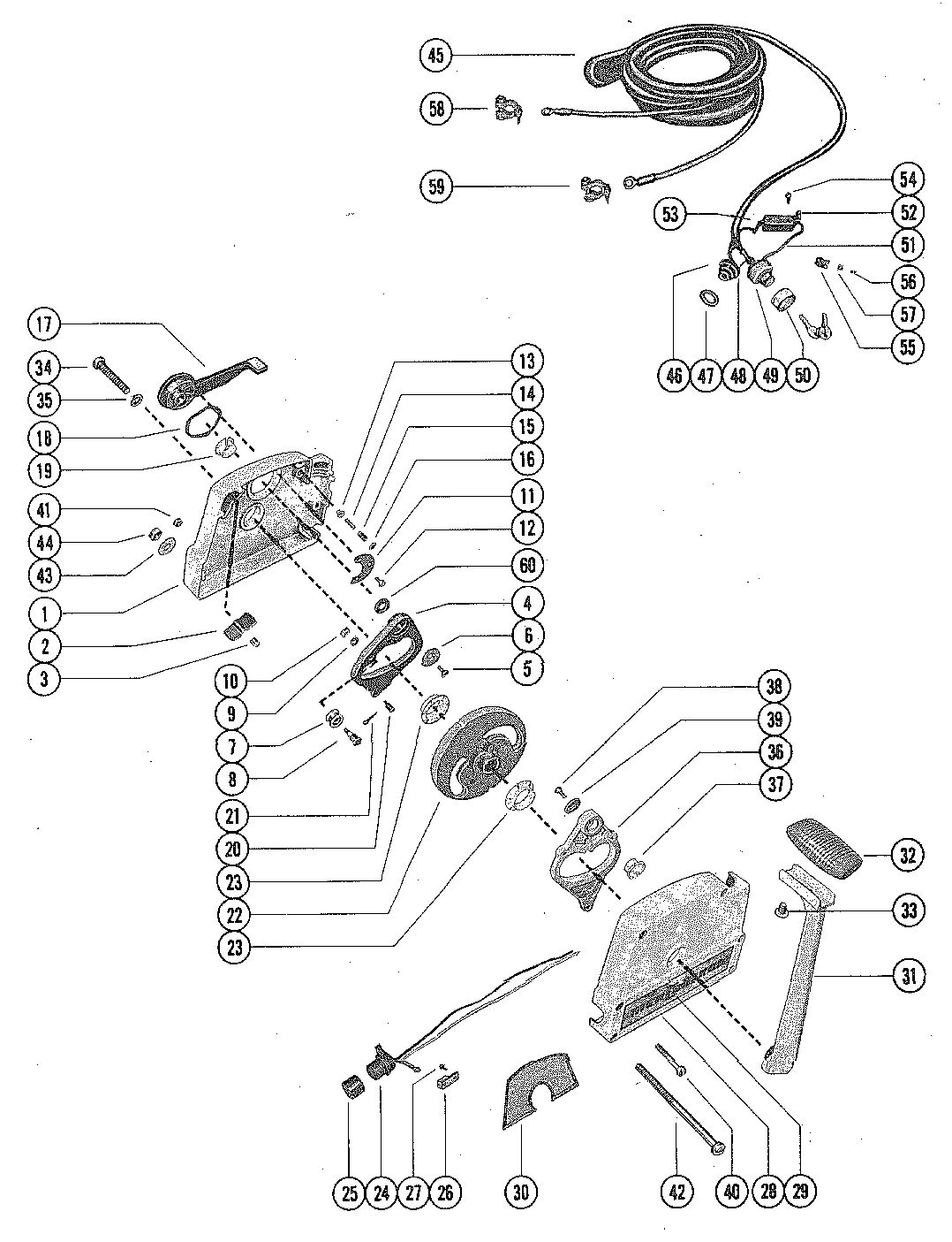 MARINER 140 HORSEPOWER REMOTE CONTROL ASSEMBLY (ELECTRIC)
