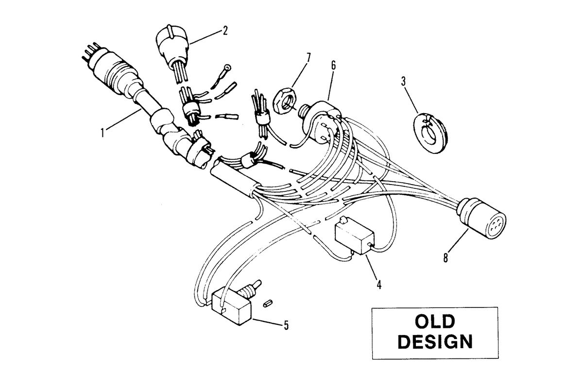 RACE OUTBOARD 2.4L EFI / 2.4L EFI OFFSHORE TRIM HARNESS ASSEMBLY OLD DESIGN