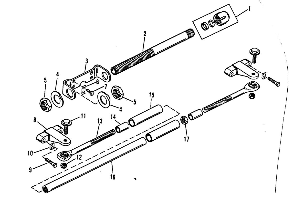 MERCURY/MARINER 250/275 HP DUAL ENGINE EXTENSION KIT (COUNTER ROTATION DESIGN I)