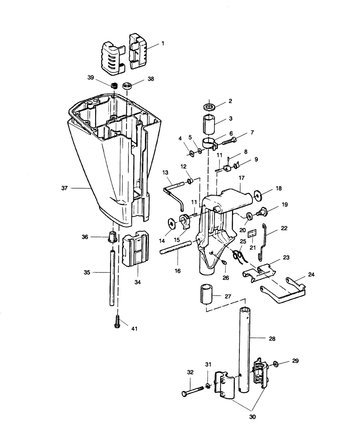 SEARS SEARS 7.5 H.P. MOTOR LEG AND SWIVEL BRACKET
