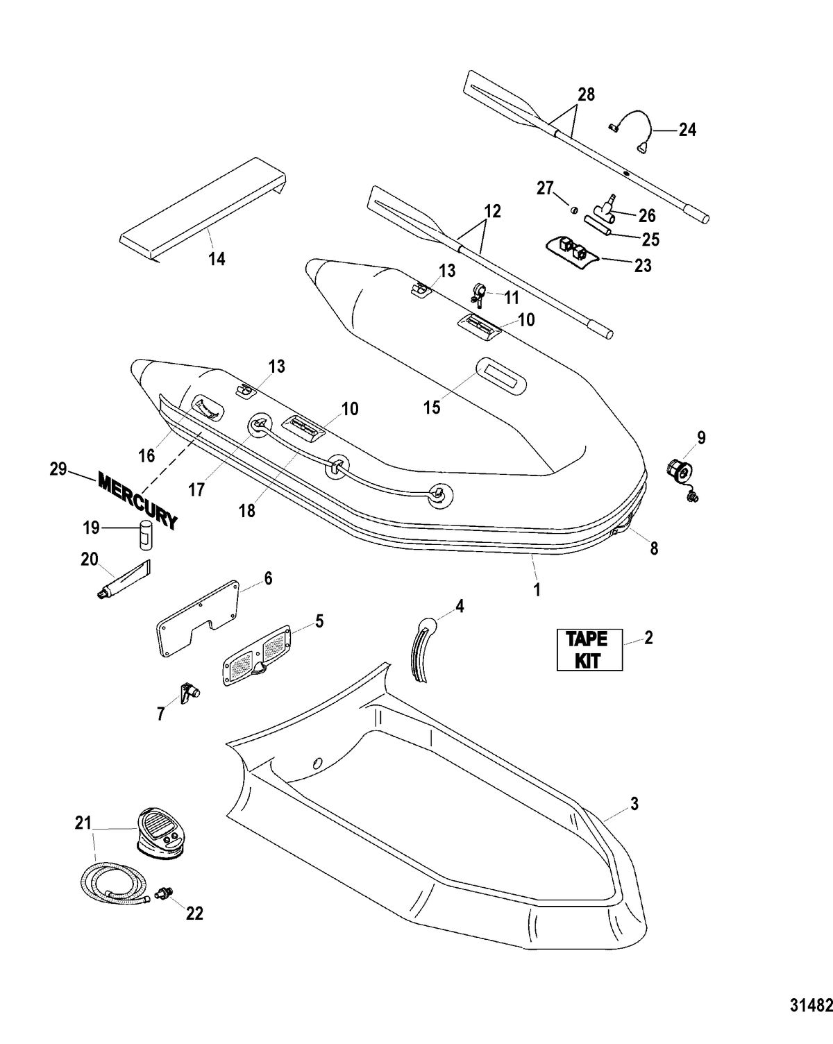 INFLATABLES DYNAMIC AND VANGUARD RIB Dynamic Inflatables(Valiant 250/270/300)