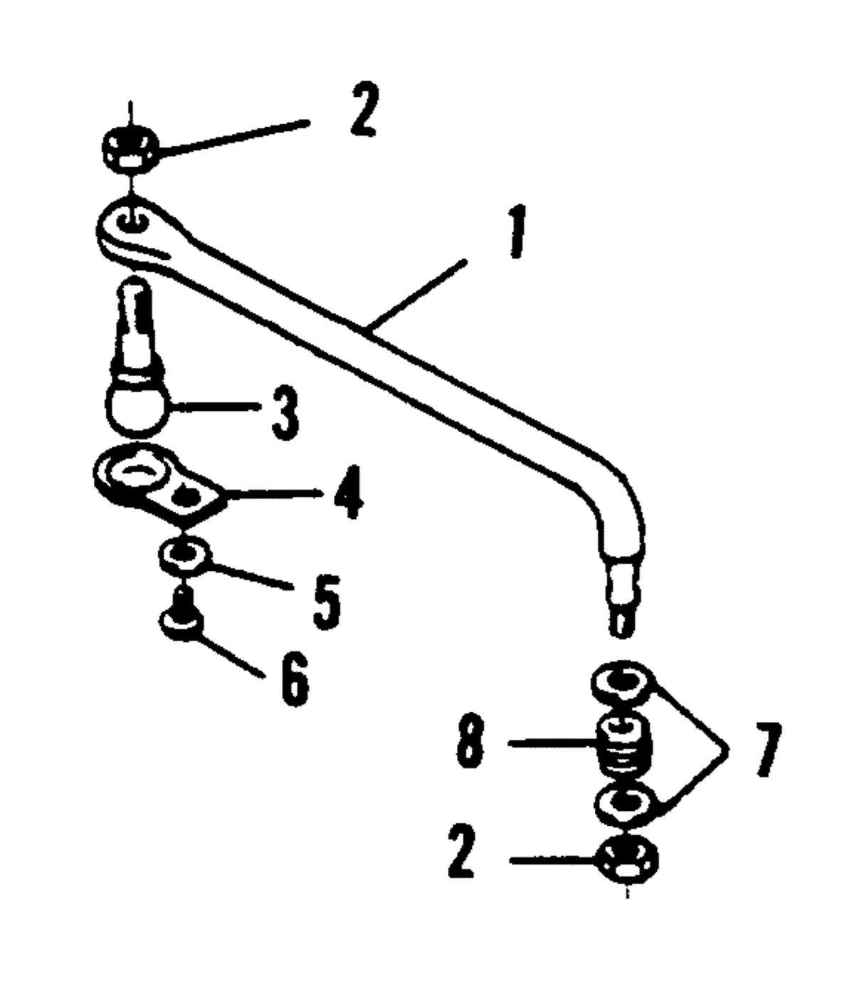 FORCE 120 H.P. STEERING LINK KIT