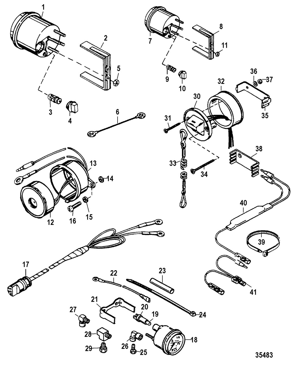 RACE OUTBOARD 300 PROMAX/SUPER MAGNUM (3.0L) Instrumentation