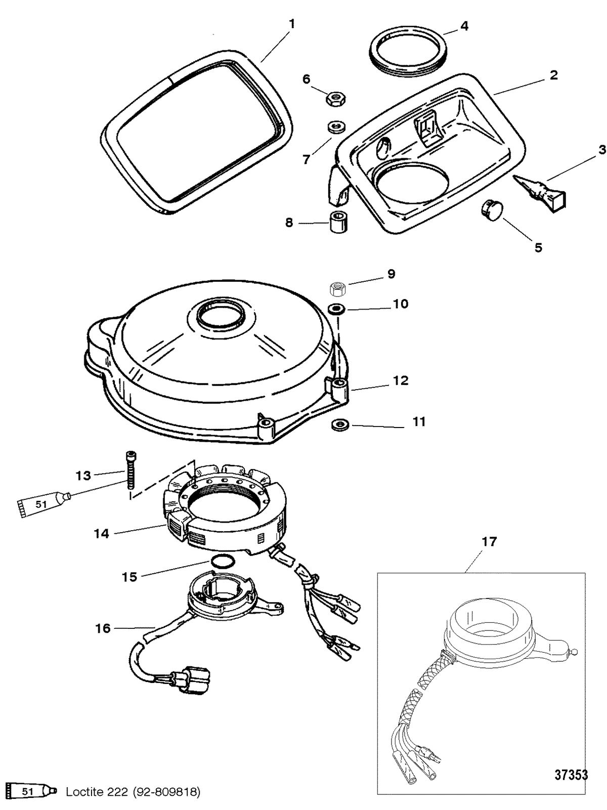 MERCURY/MARINER 30/40 H.P. STATOR/TRIGGER(ELECTRIC MODELS)