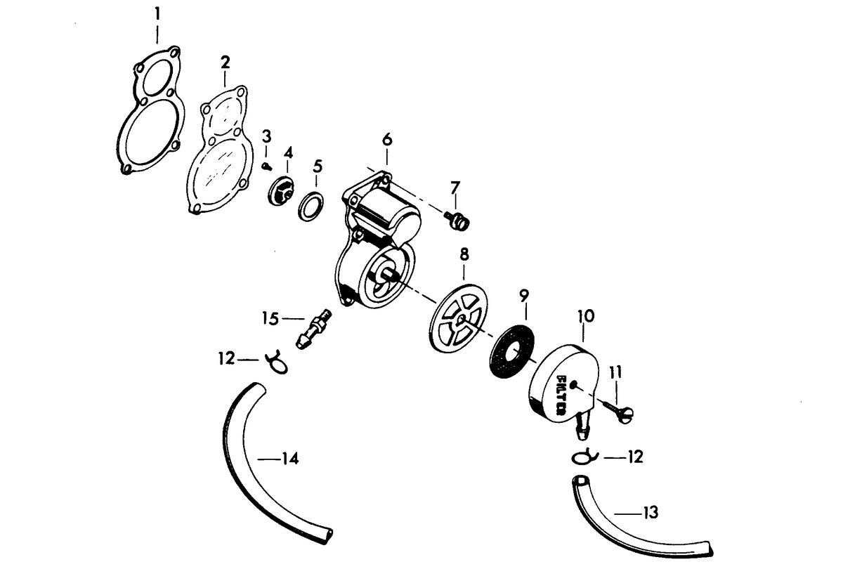 CHRYSLER 25 H.P. FUEL PUMP