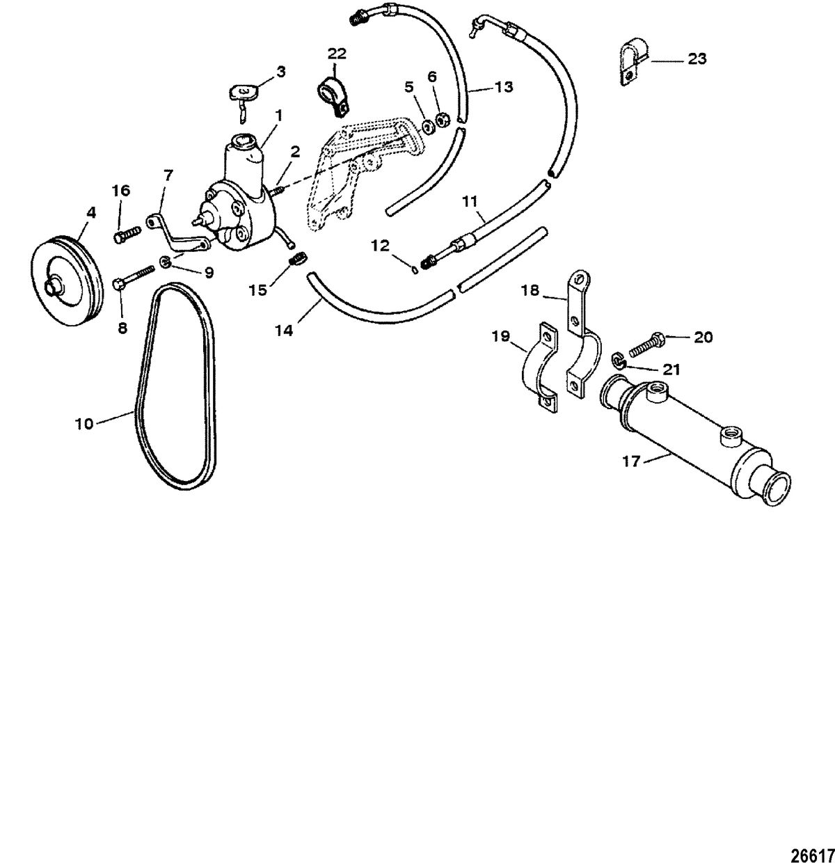 RACE STERNDRIVE 525 SC - GEN VI Power Steering Components