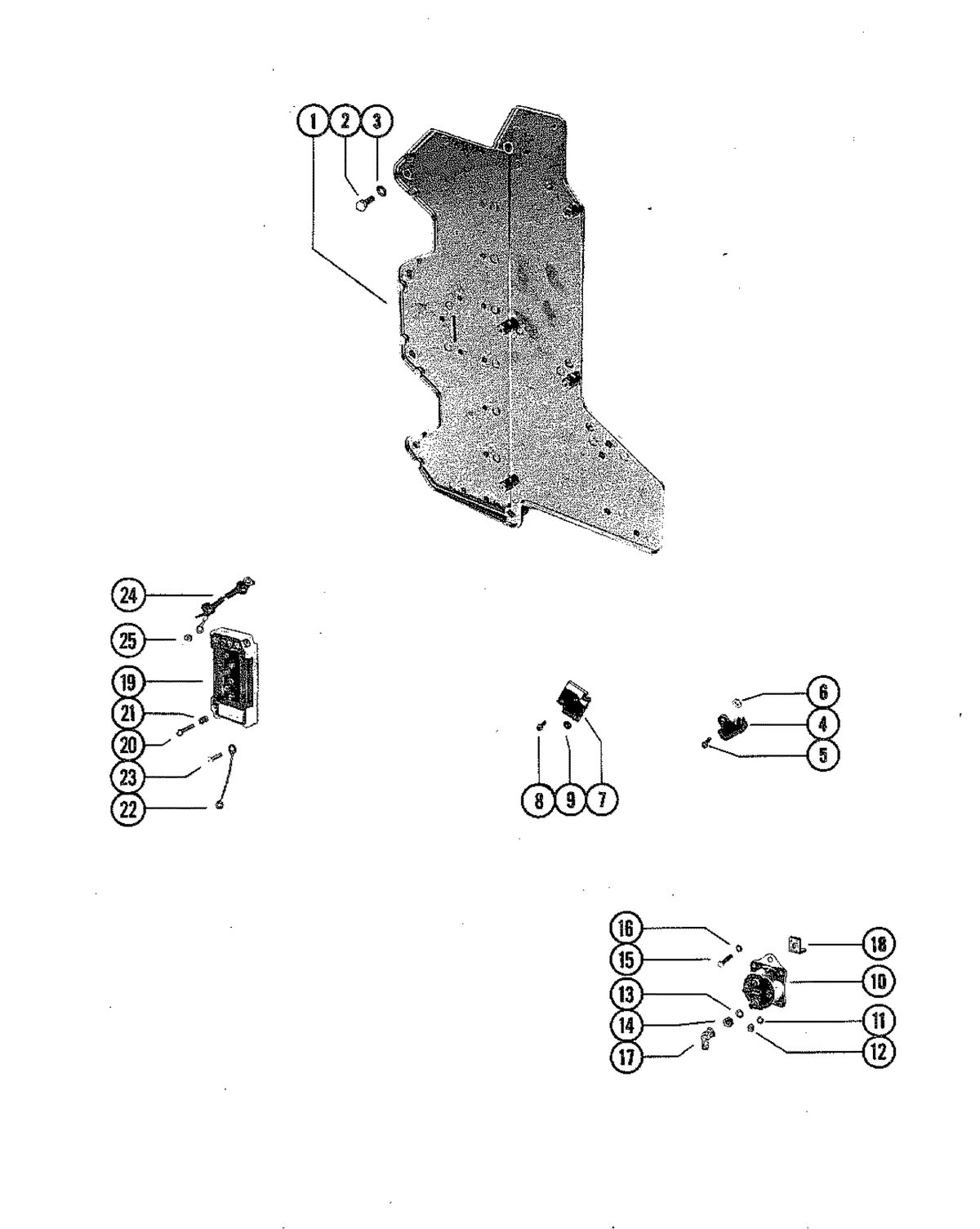 MERCURY MERC 90 SWITCH BOX AND STARTER SOLENOID