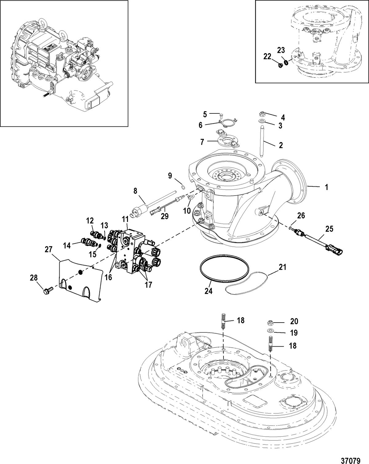 MERCRUISER ZEUS Steering System, Actuator