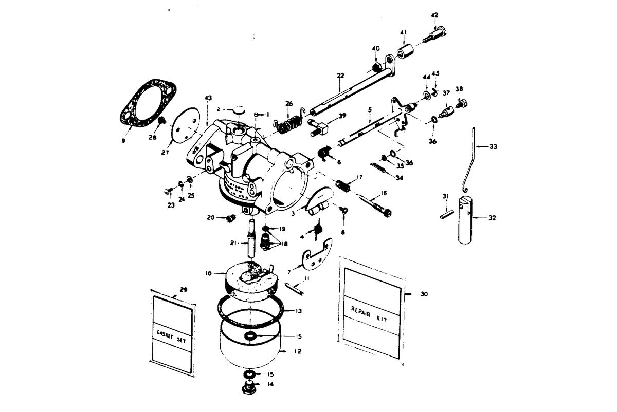 CHRYSLER 25 H.P. CARBURETOR