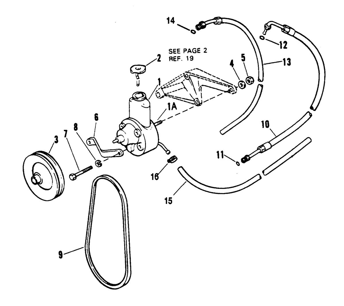 MERCRUISER 454 MAG BRAVO (GEN V) POWER STEERING COMPONENTS