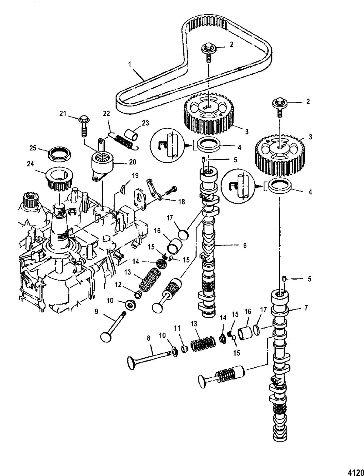 MERCURY/MARINER 115 EFI (4-STROKE) Intake and Exhaust Valves