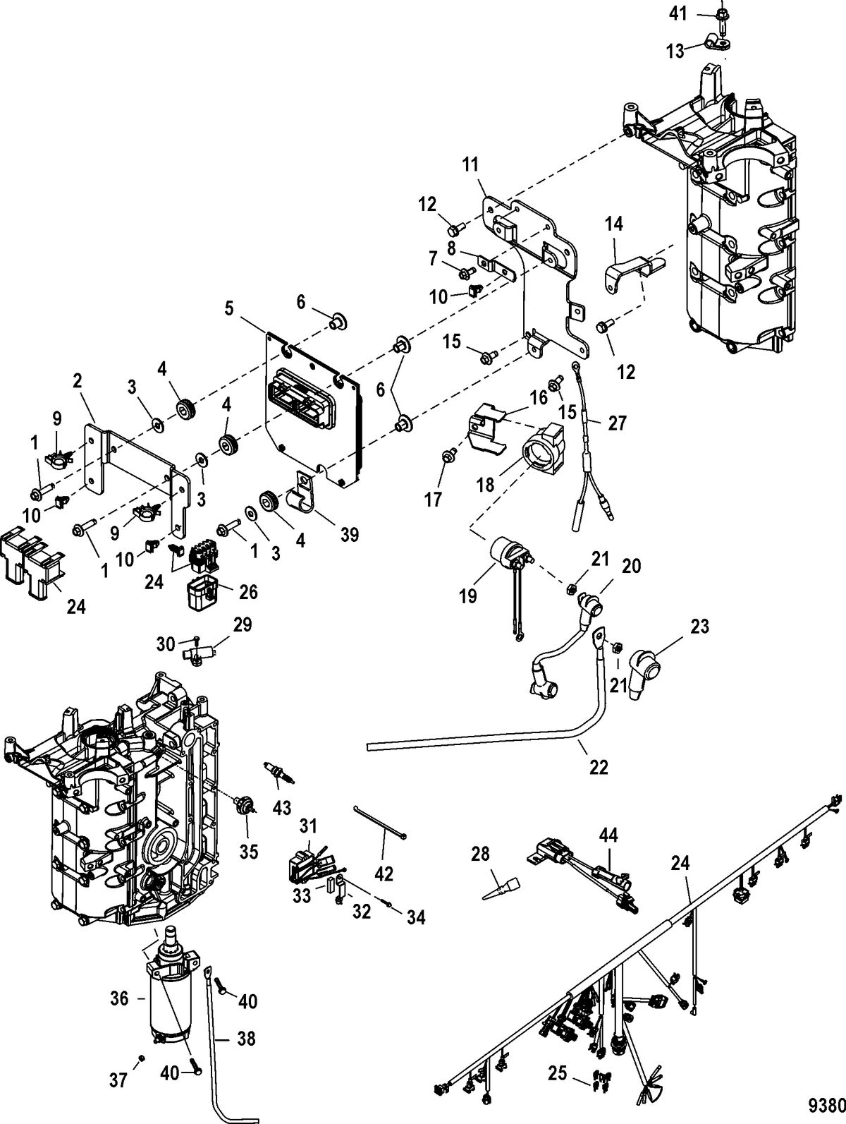 MERCURY/MARINER 40/50/60 EFI (4 CYLINDER) 4-STROKE Electrical Components
