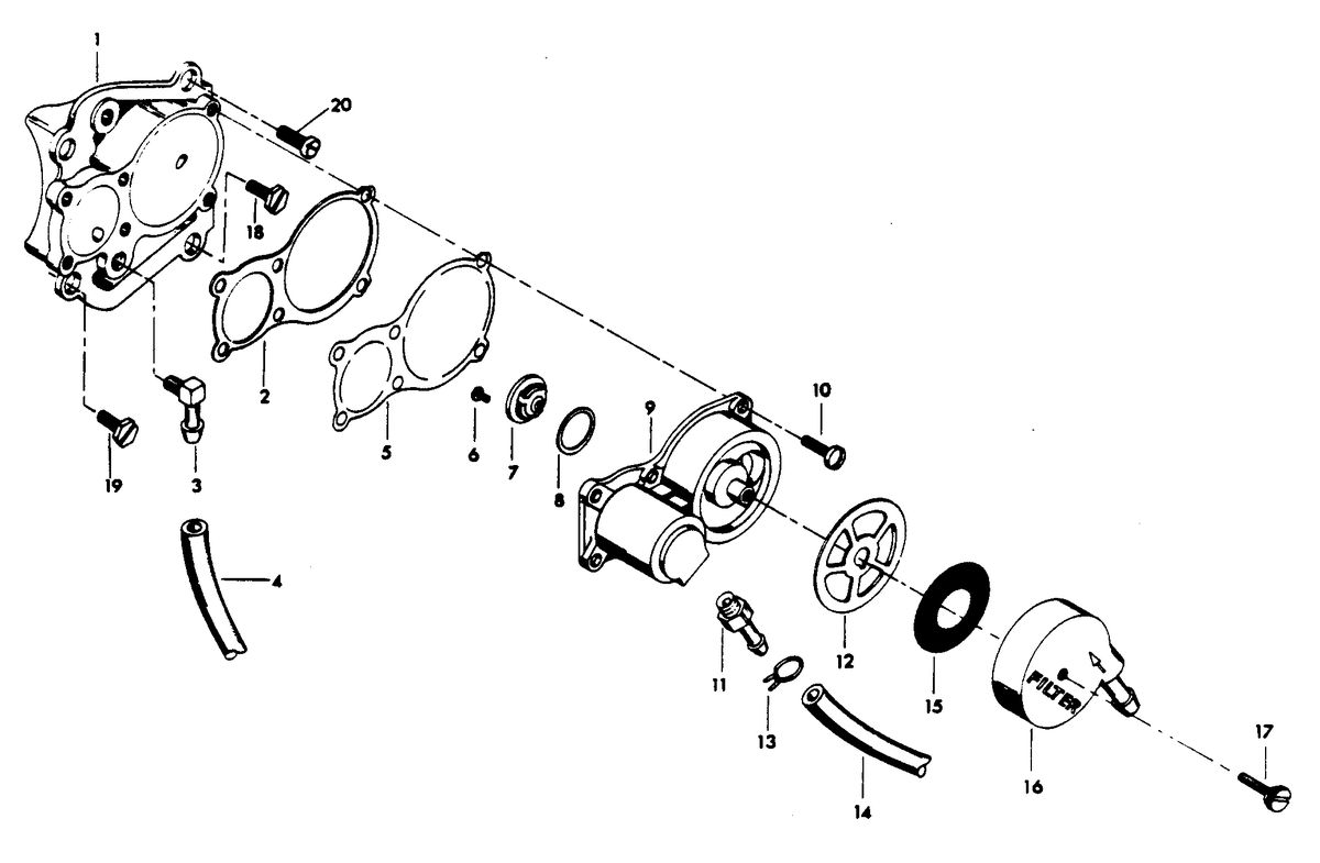 CHRYSLER 45 H.P. FUEL PUMP