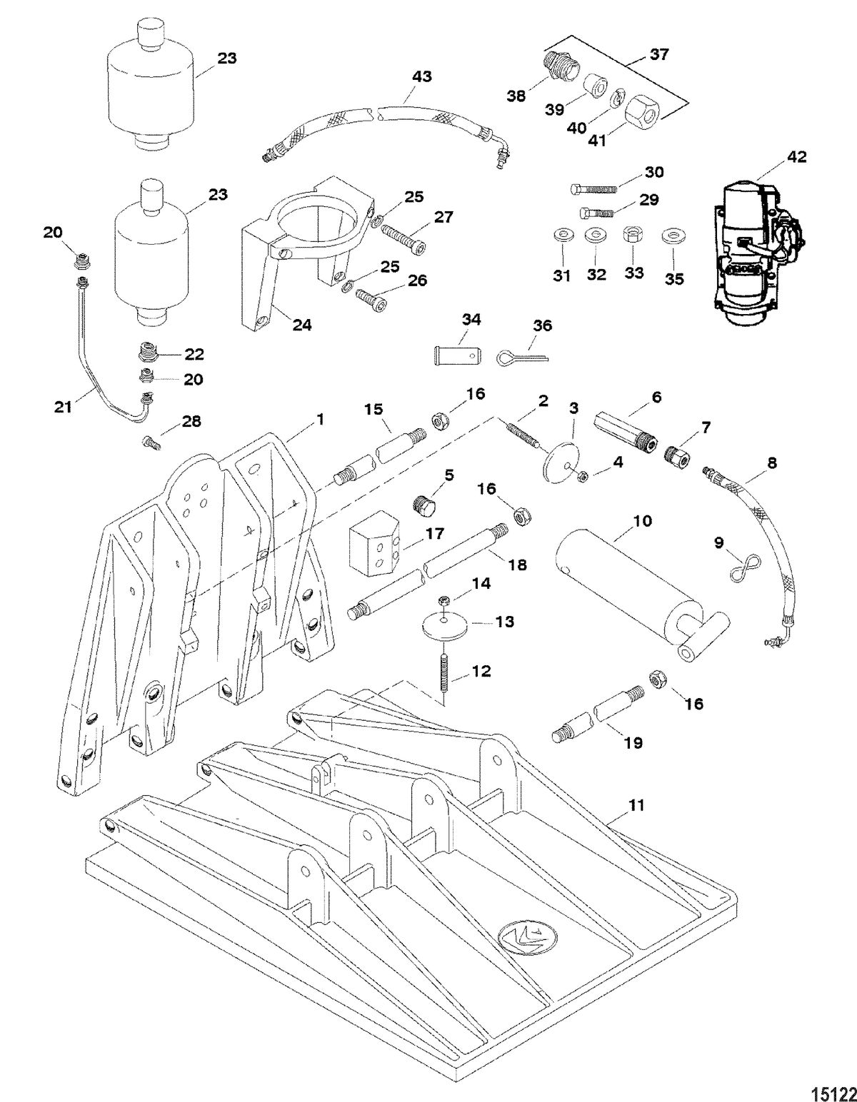 ACCESSORIES TRIM / TILT / LIFT SYSTEMS AND COMPONENTS K Plane, 600C(843264A1 / 846242A2)