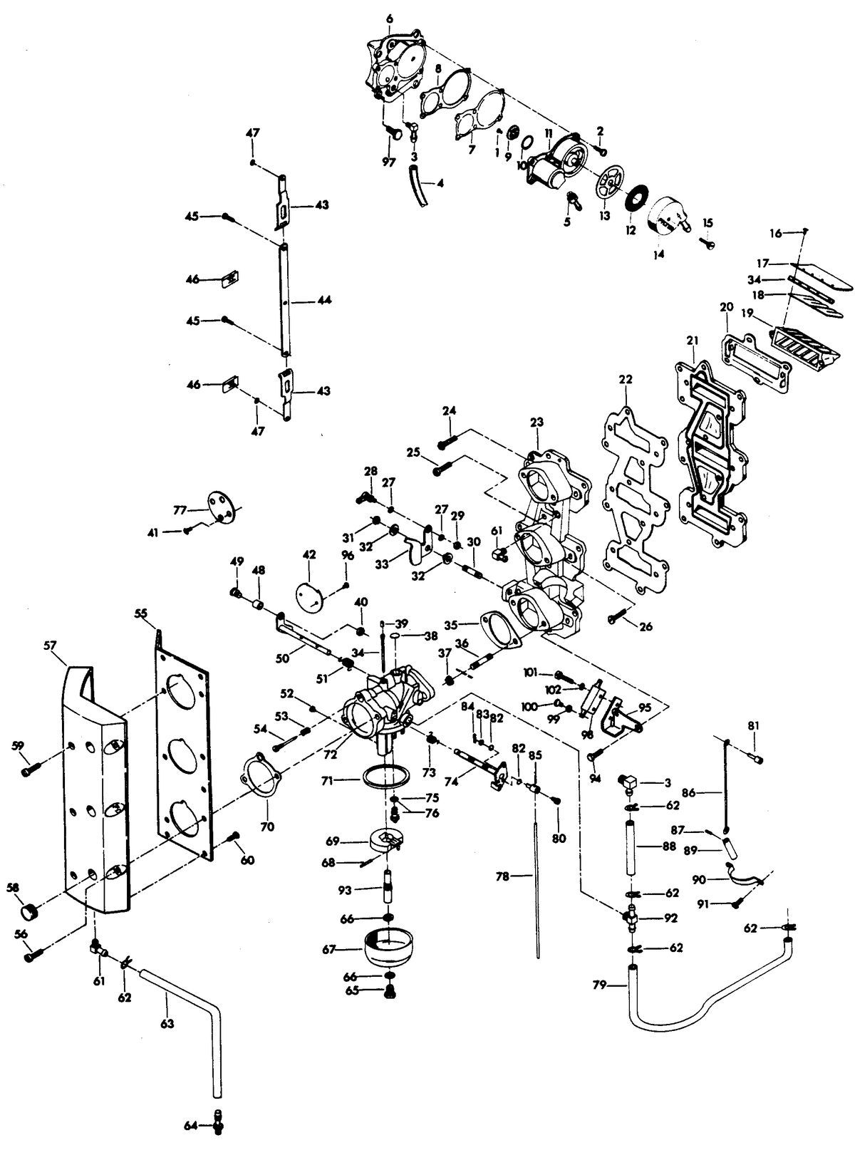 CHRYSLER 85 H.P. CHARGER CARBURETOR