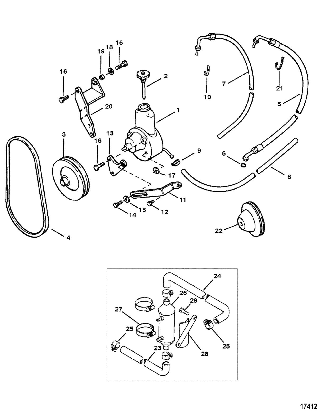 ACCESSORIES STEERING SYSTEMS AND COMPONENTS Power Steering Kit(71333A5)