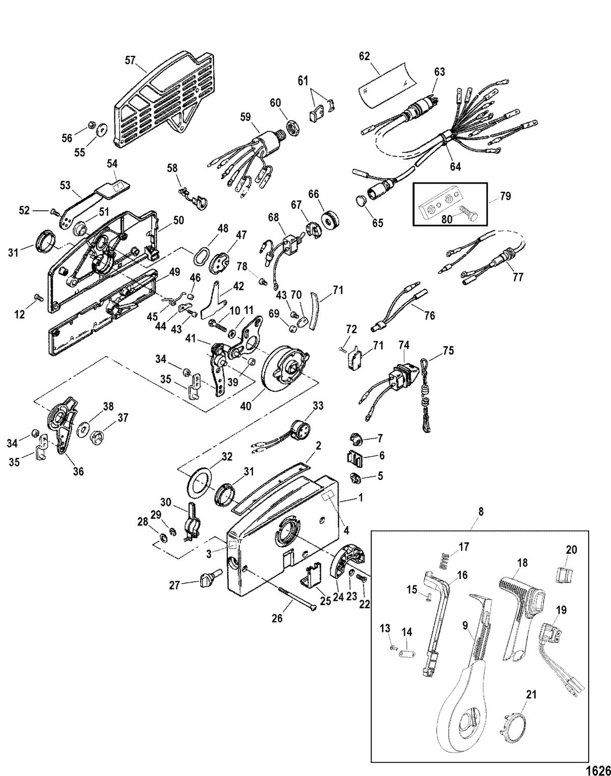 INFLATABLES MERCURY AMANZI HYPALON RIB Remote Control Components