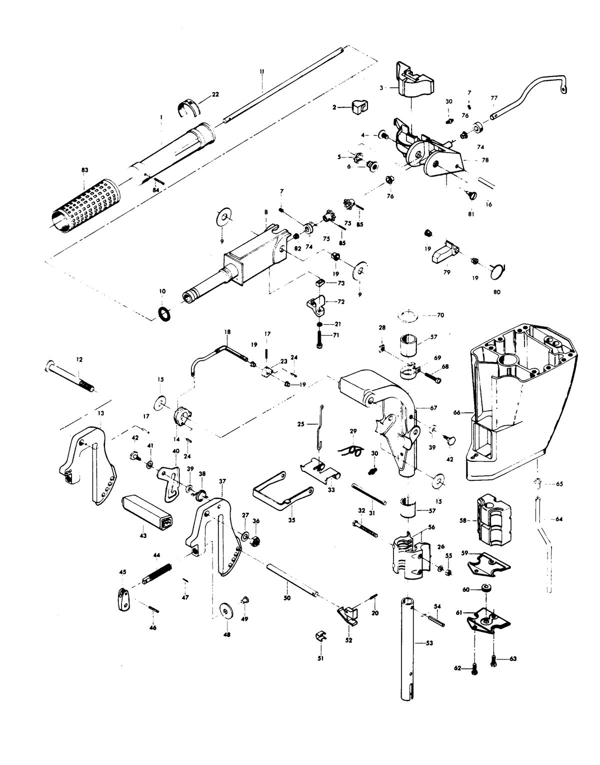 CHRYSLER 8 H.P. MOTOR LEG