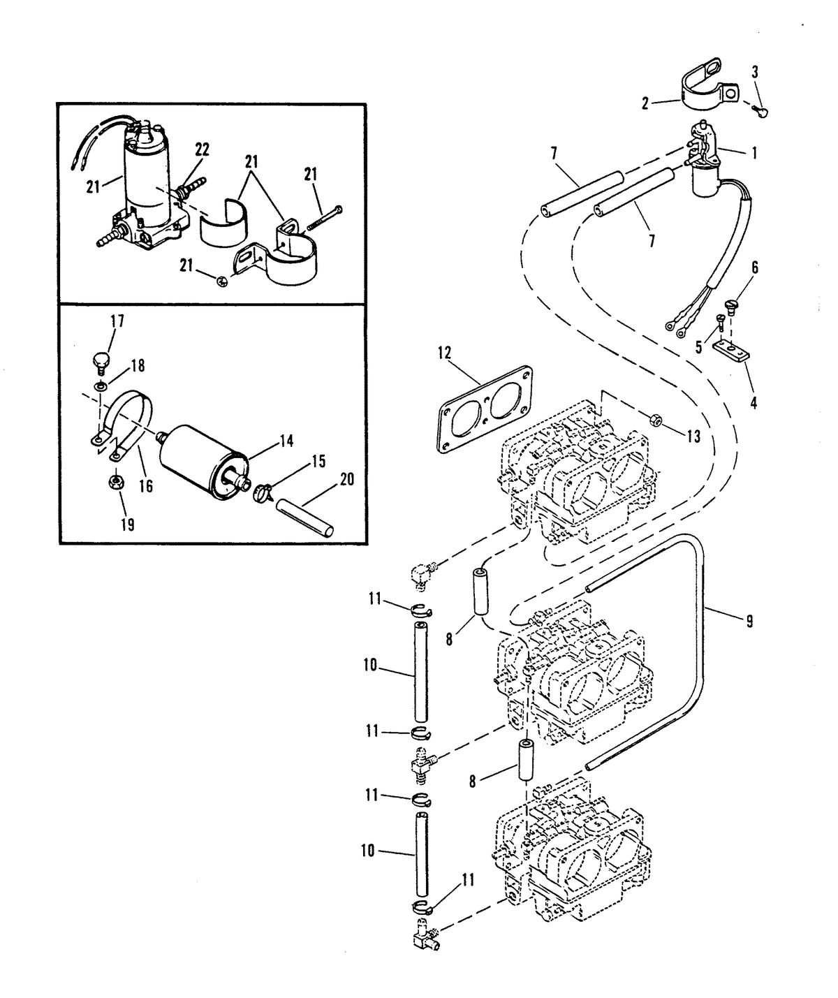RACE OUTBOARD XR-2 / MAGNUM FUEL LINES