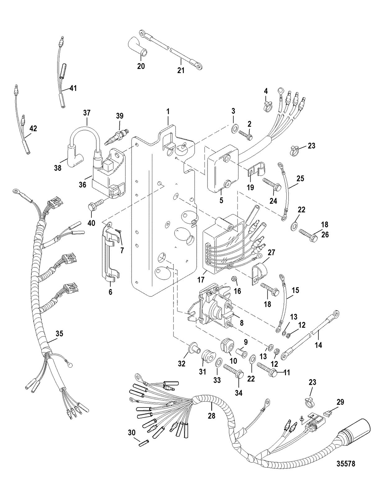 MERCURY/MARINER 55/60/45 JET/60 BIGFOOT (2-STROKE) Electrical Components
