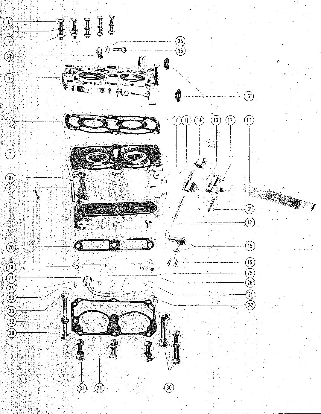 MARK KF3, KF5, MARK5 CYLINDER BLOCK ASSEMBLY