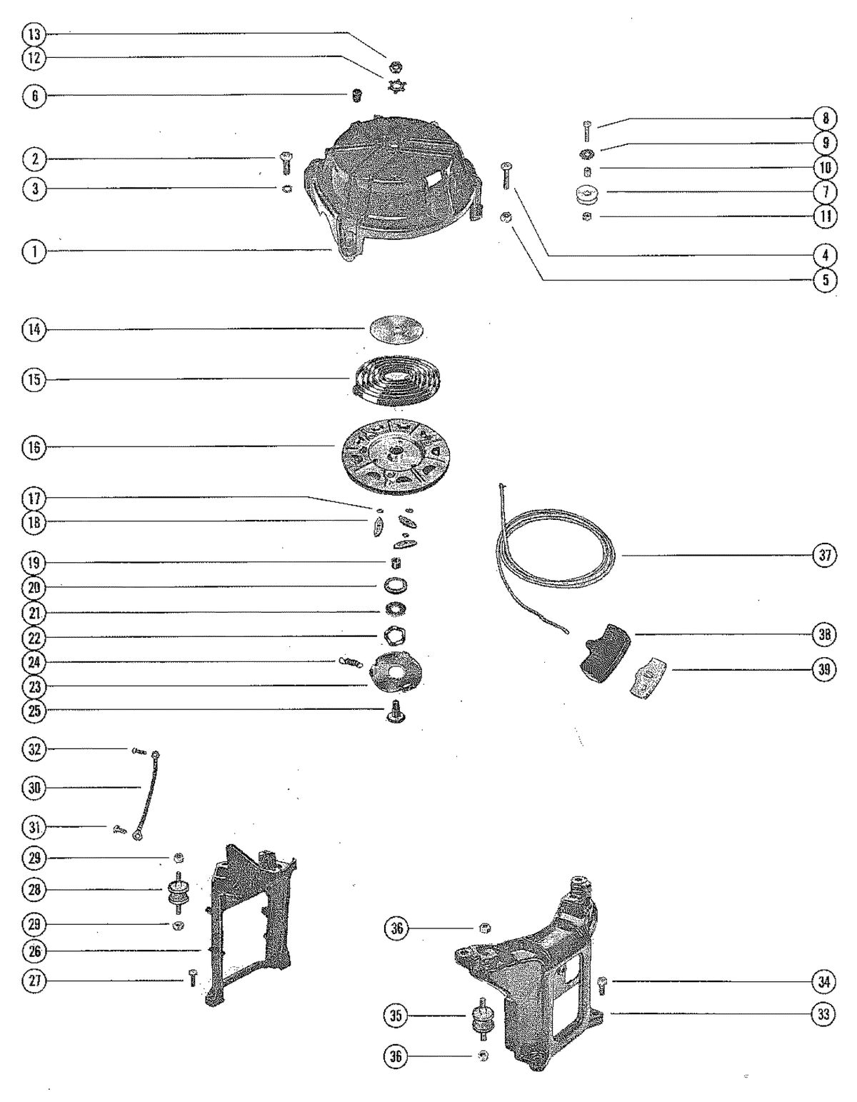 MERCURY MERC 200 STARTER ASSEMBLY