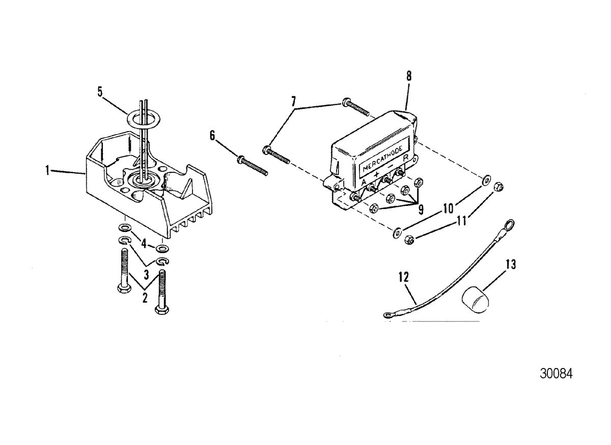 MERCRUISER R/MR ALPHA ONE STERNDRIVE MERCATHODE KIT