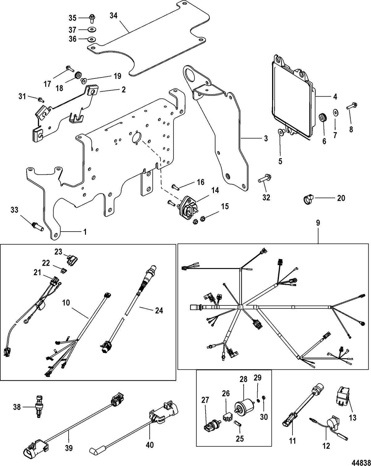 MERCRUISER 3.0L MPI EC Electrical Components