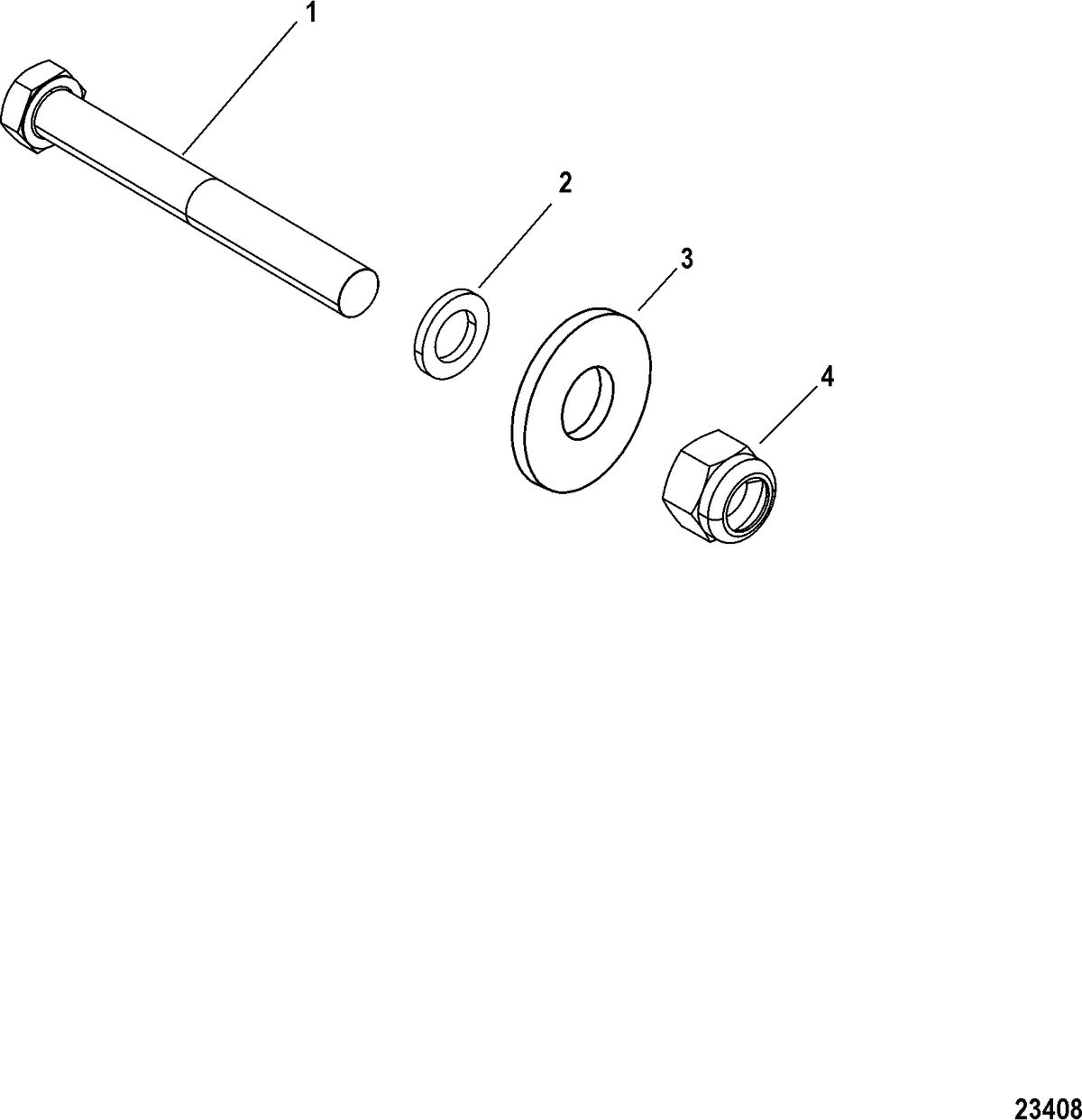 ACCESSORIES TRIM / TILT / LIFT SYSTEMS AND COMPONENTS Transom Bolt Kit, Jack Plate