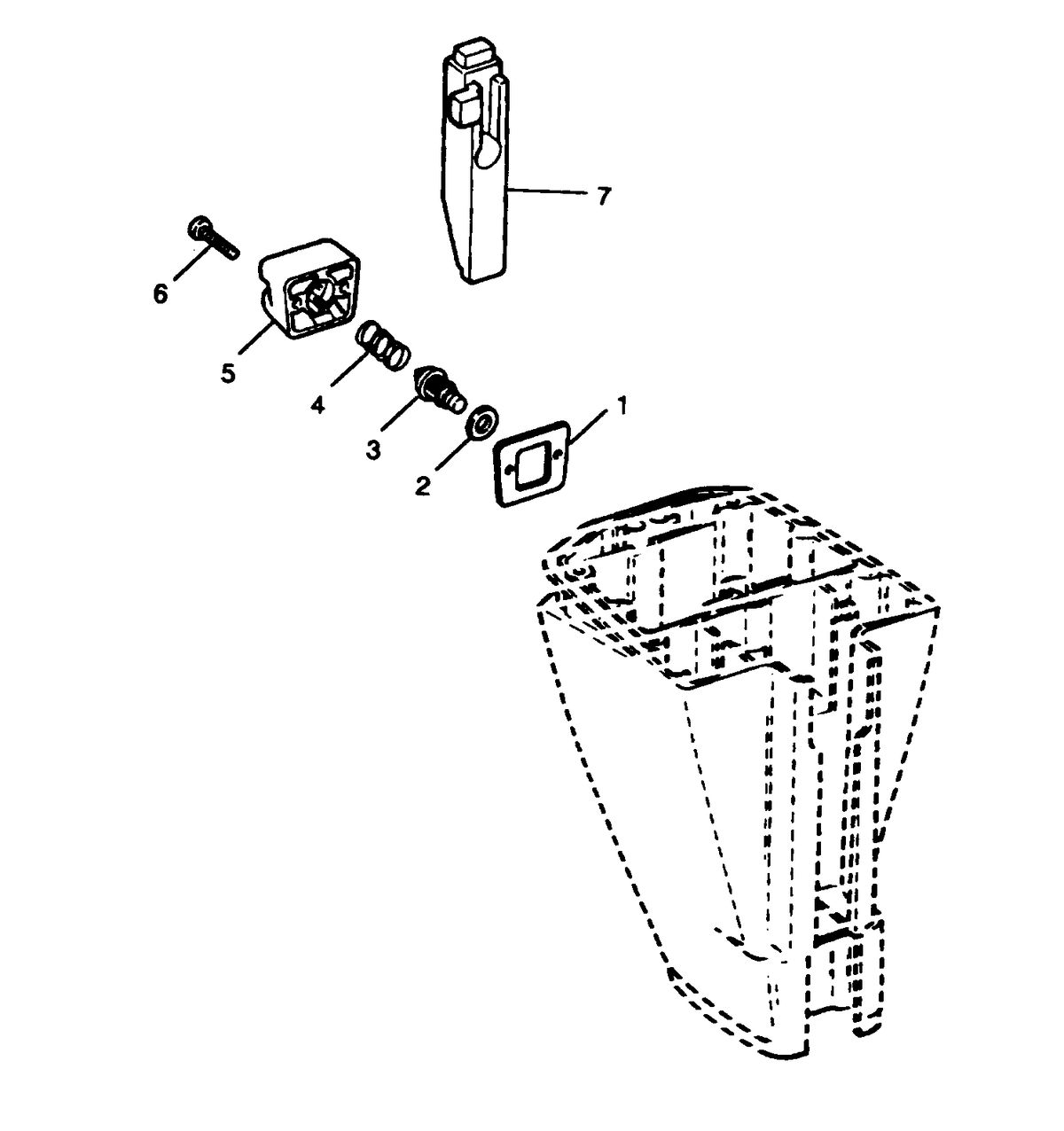 SEARS 15 H.P. OUTBOARD MOTOR THERMOSTAT