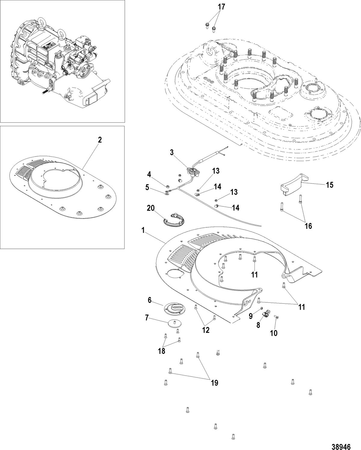 MERCRUISER ZEUS IH Midsection, Lower