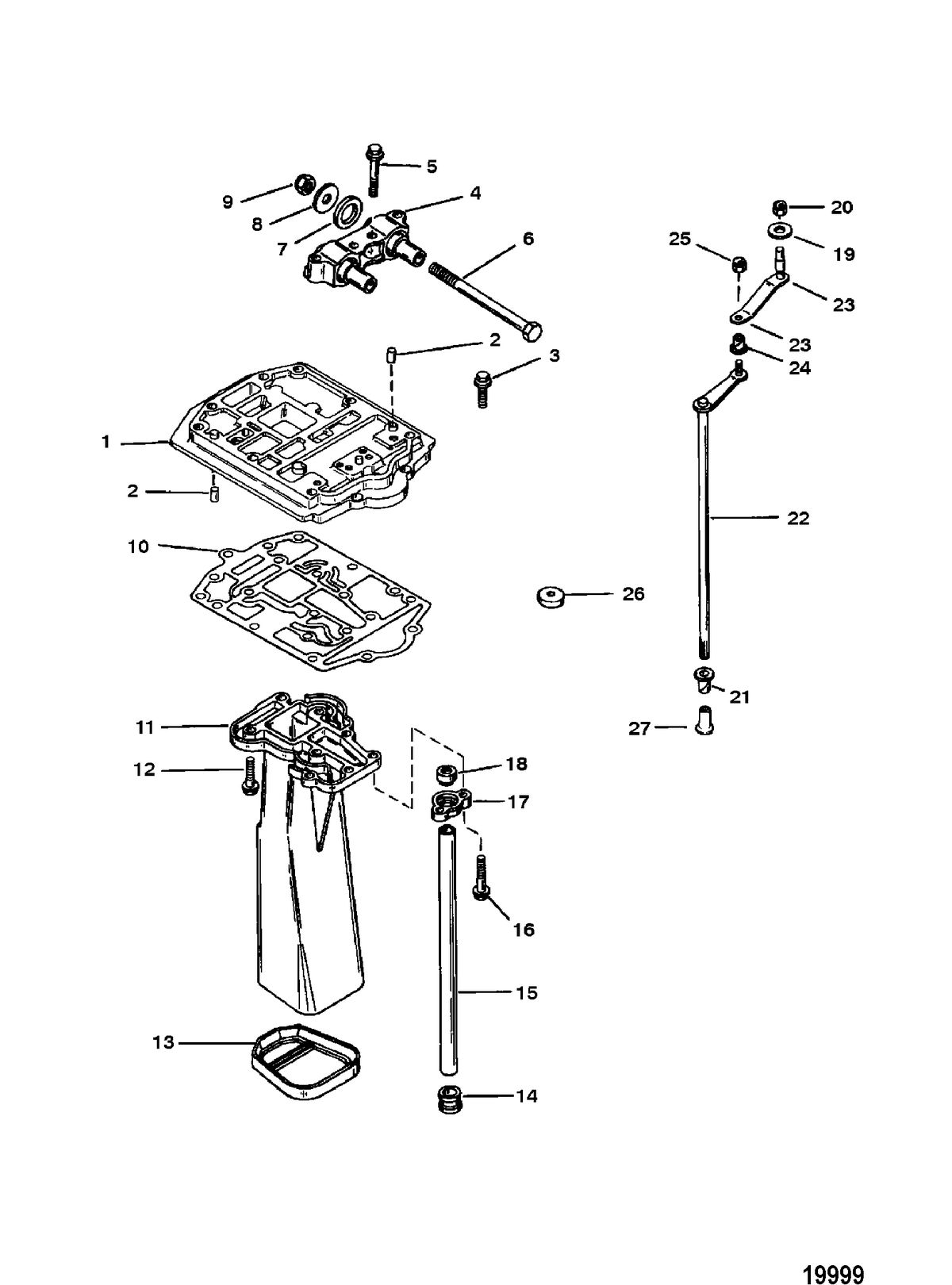 FORCE FORCE 90 H.P. Exhaust Plate