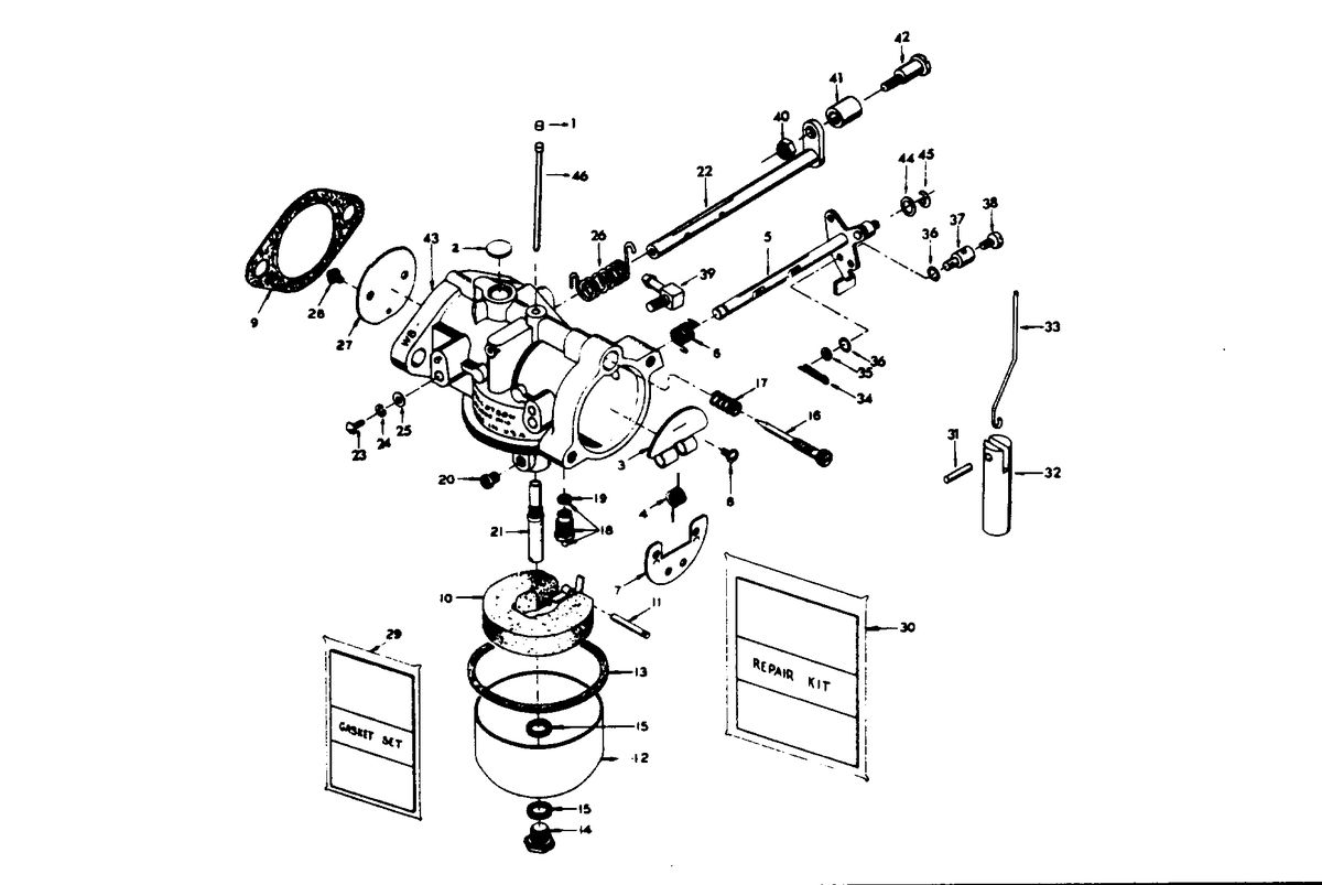 CHRYSLER 35 H.P. CARBURETOR