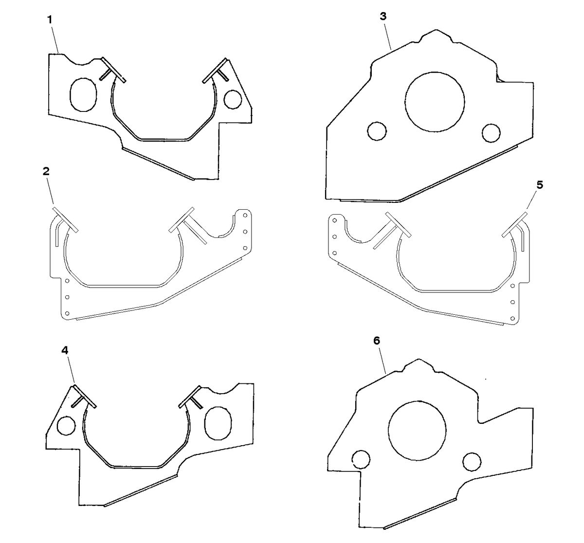 MERCRUISER 500 CARB (502CID) 8.2L ENGINE (GEN VI) MOUNT PLATES-ENGINE