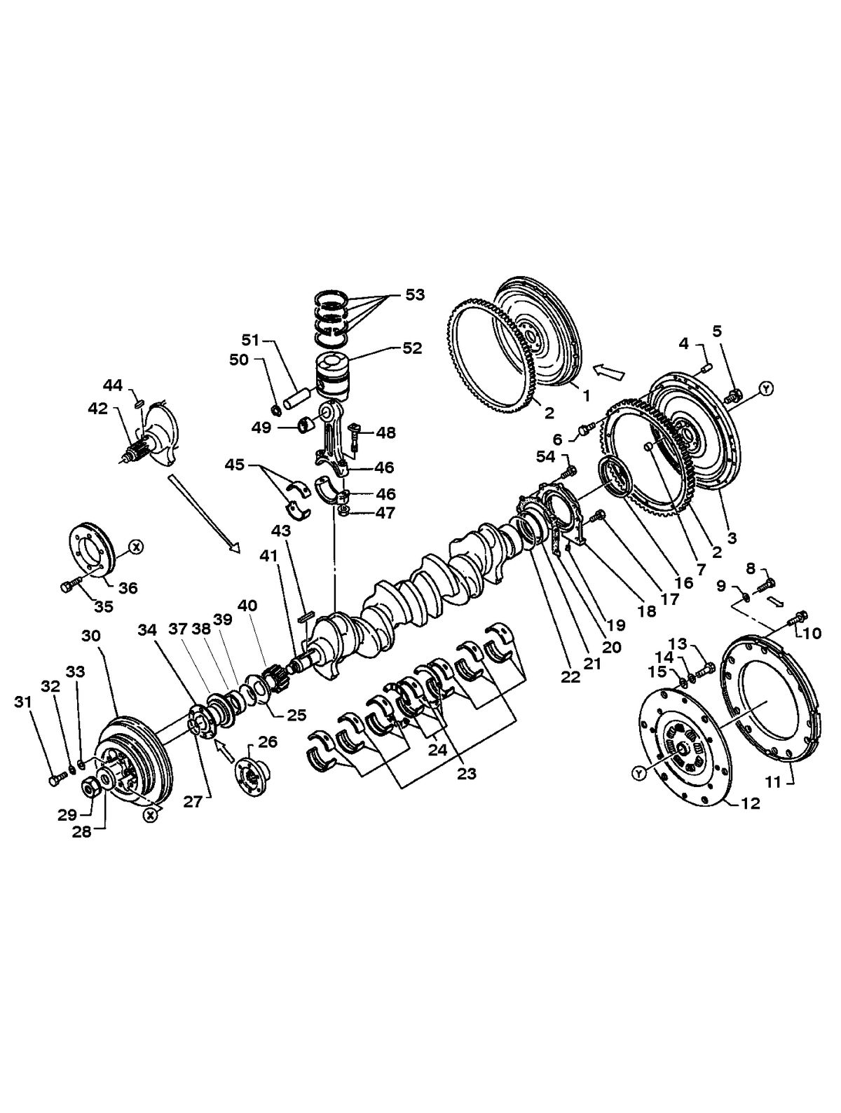 MERCRUISER HINO 175/220 MAIN MOVING PARTS