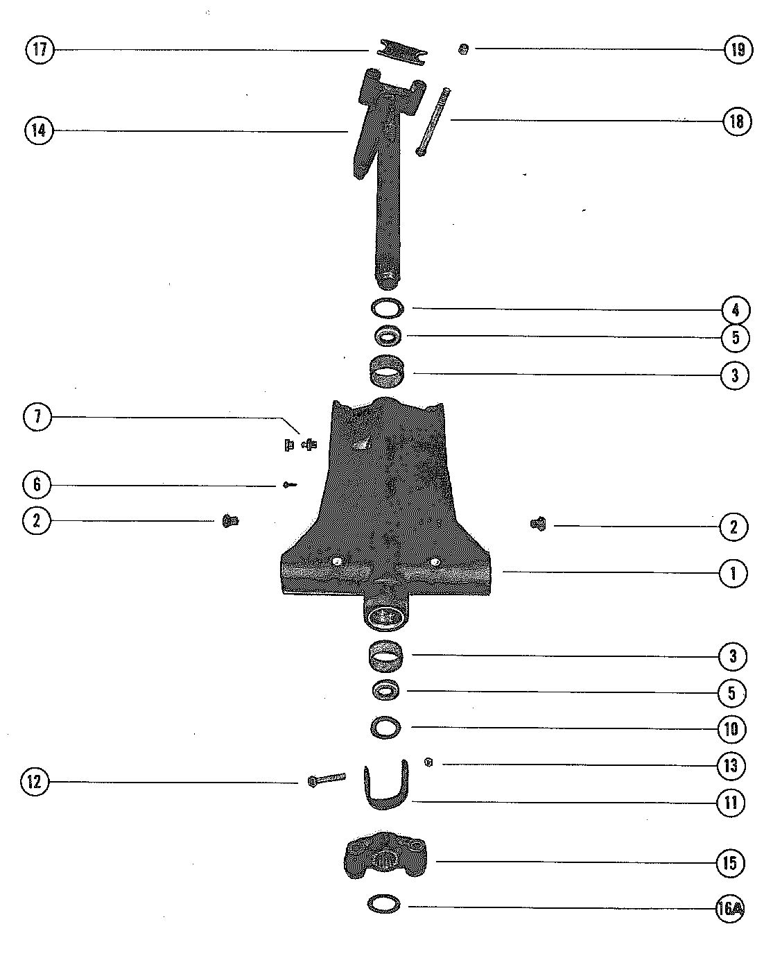 MERCURY MERC 115 SWIVEL BRACKET ASSEMBLY