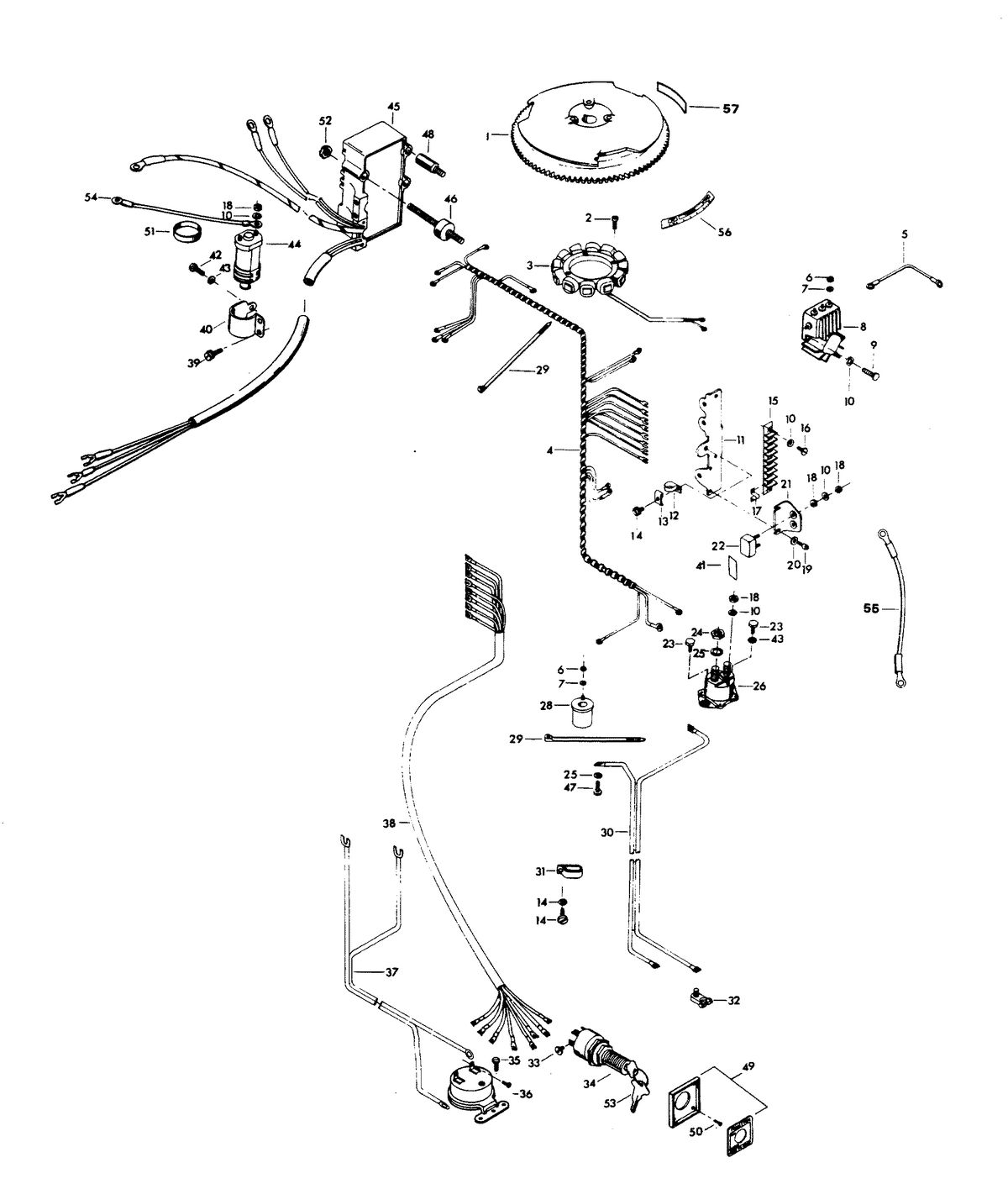 CHRYSLER 100 H.P. ELECTRICAL COMPONENTS