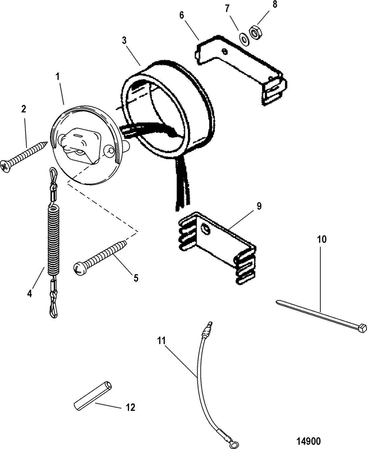 ACCESSORIES ELECTRICAL COMPONENTS AND HARNESSES Switch/Lanyard Assembly