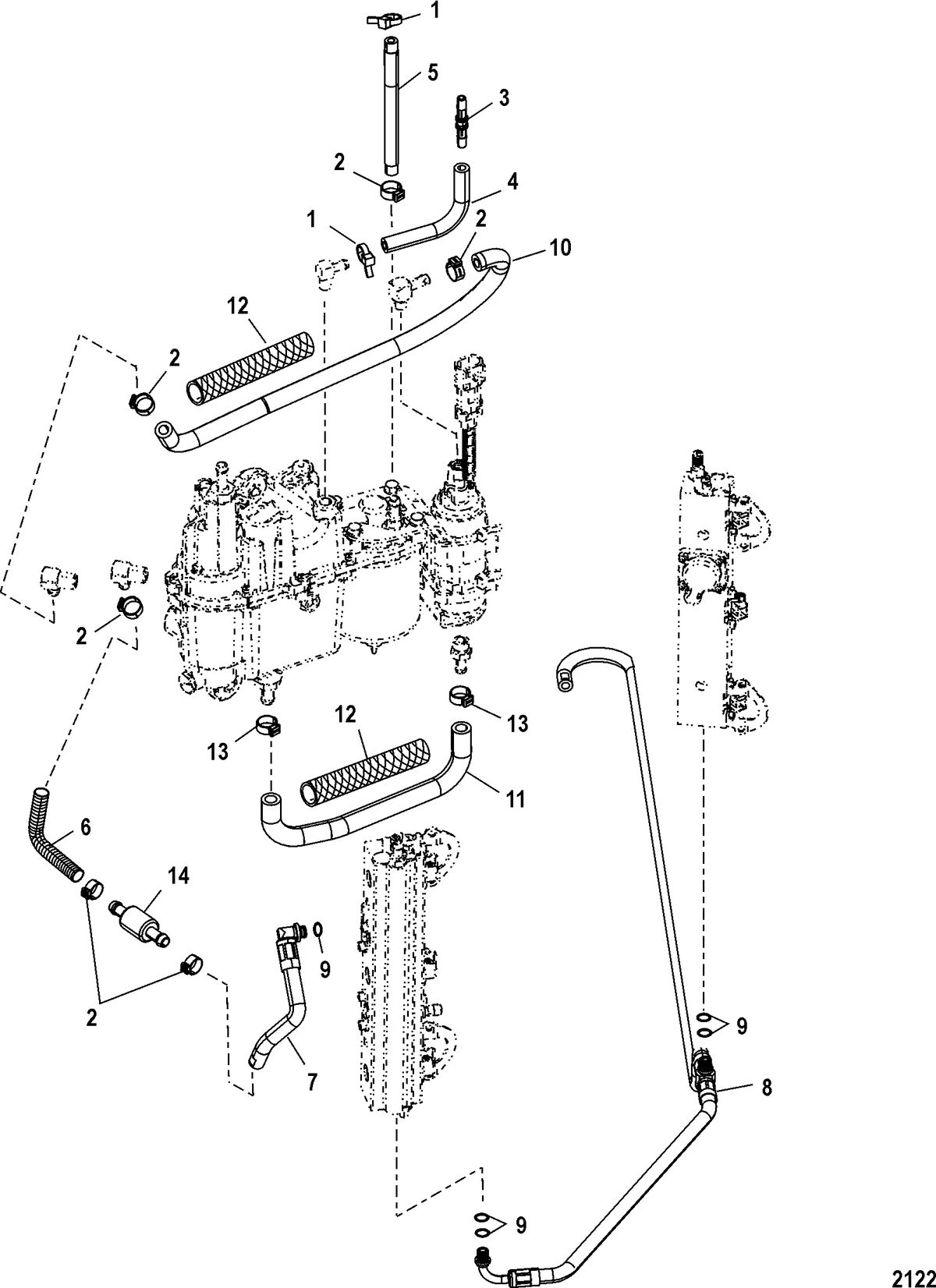 RACE OUTBOARD 200XS SST Fuel Hoses