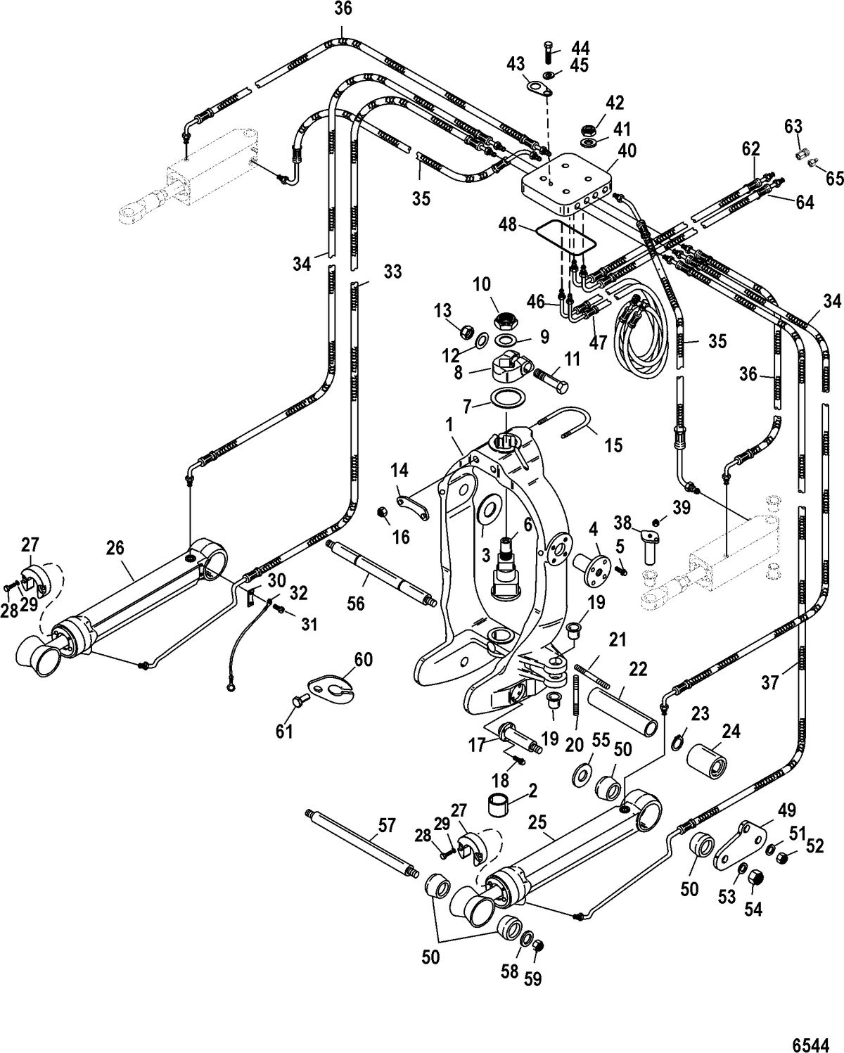 MERCRUISER BRAVO XR I - III SPORT MASTER Gimbal Ring(Integrated Transom)