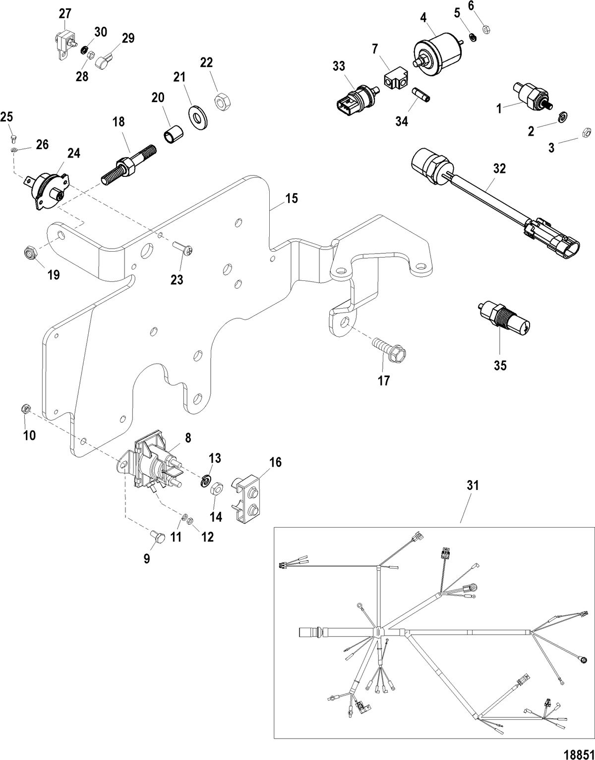 MERCRUISER 3.0L ALPHA ONE Electrical Components