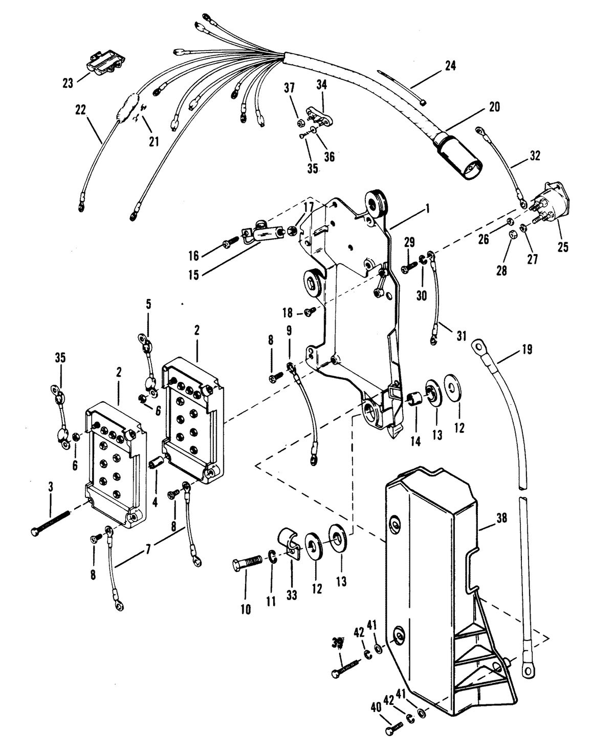 MARINER 175 SKI (EFI) WIRING HARNESS/STARTER SOLENOID