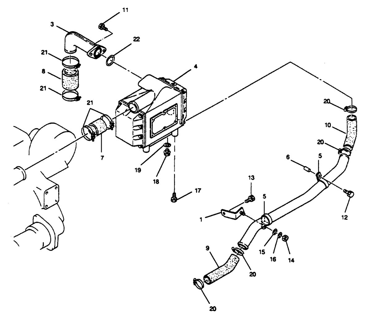 MERCRUISER HINO DIESEL 210 H.P. INTERCOOLER SYSTEM
