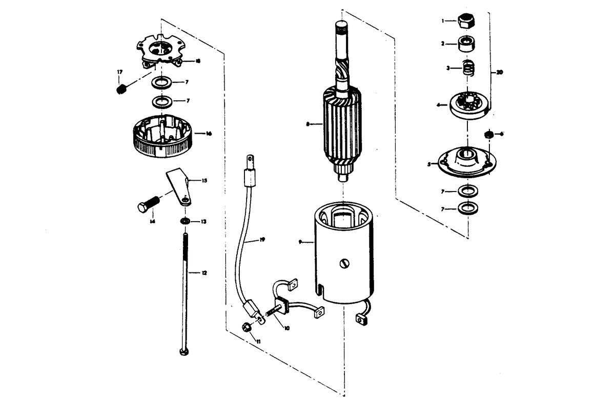 CHRYSLER 85 H.P. CHARGER STARTER