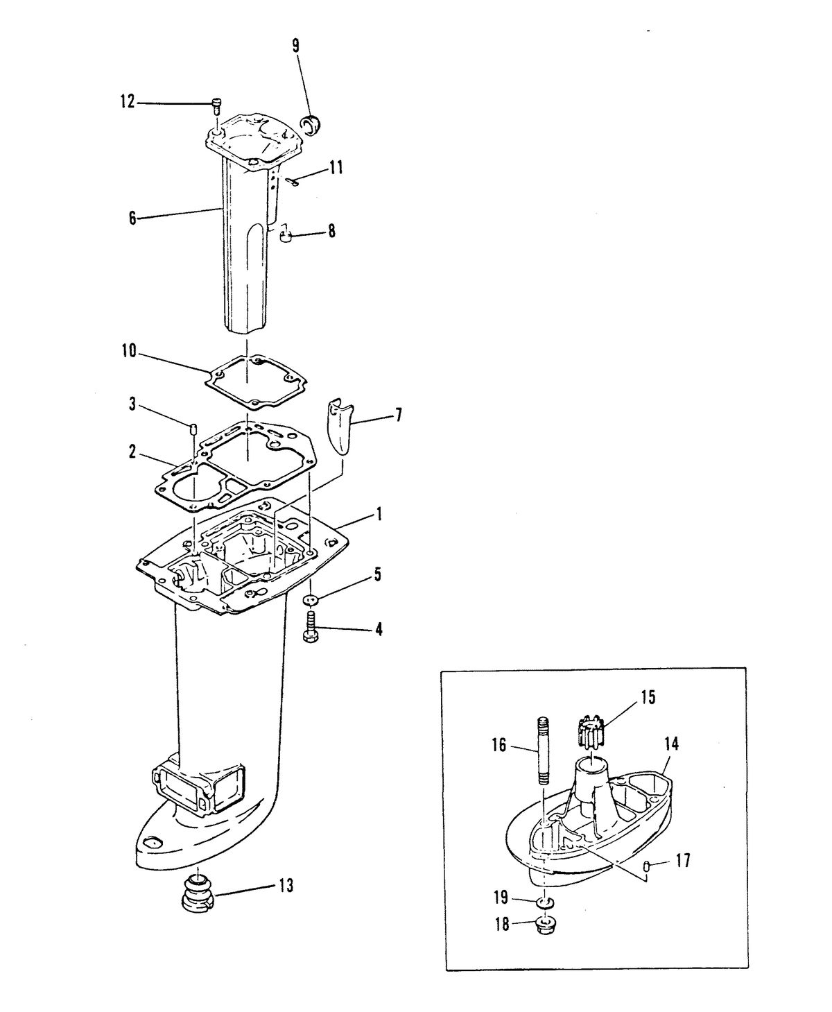 MARINER MARINER 20 DRIVESHAFT HOUSING