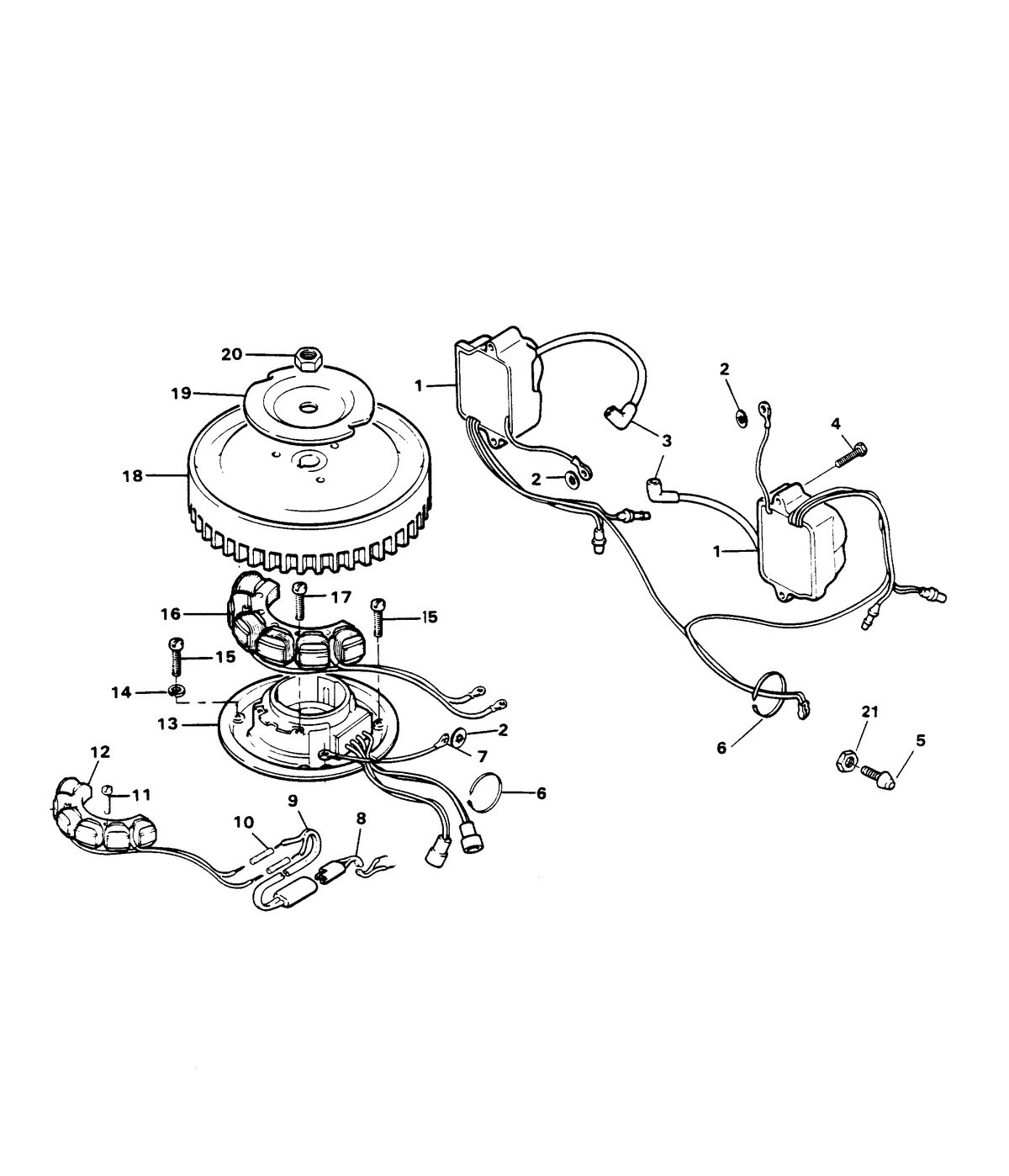 CHRYSLER 7.5 H.P. ELECTRICAL COMPONENTS