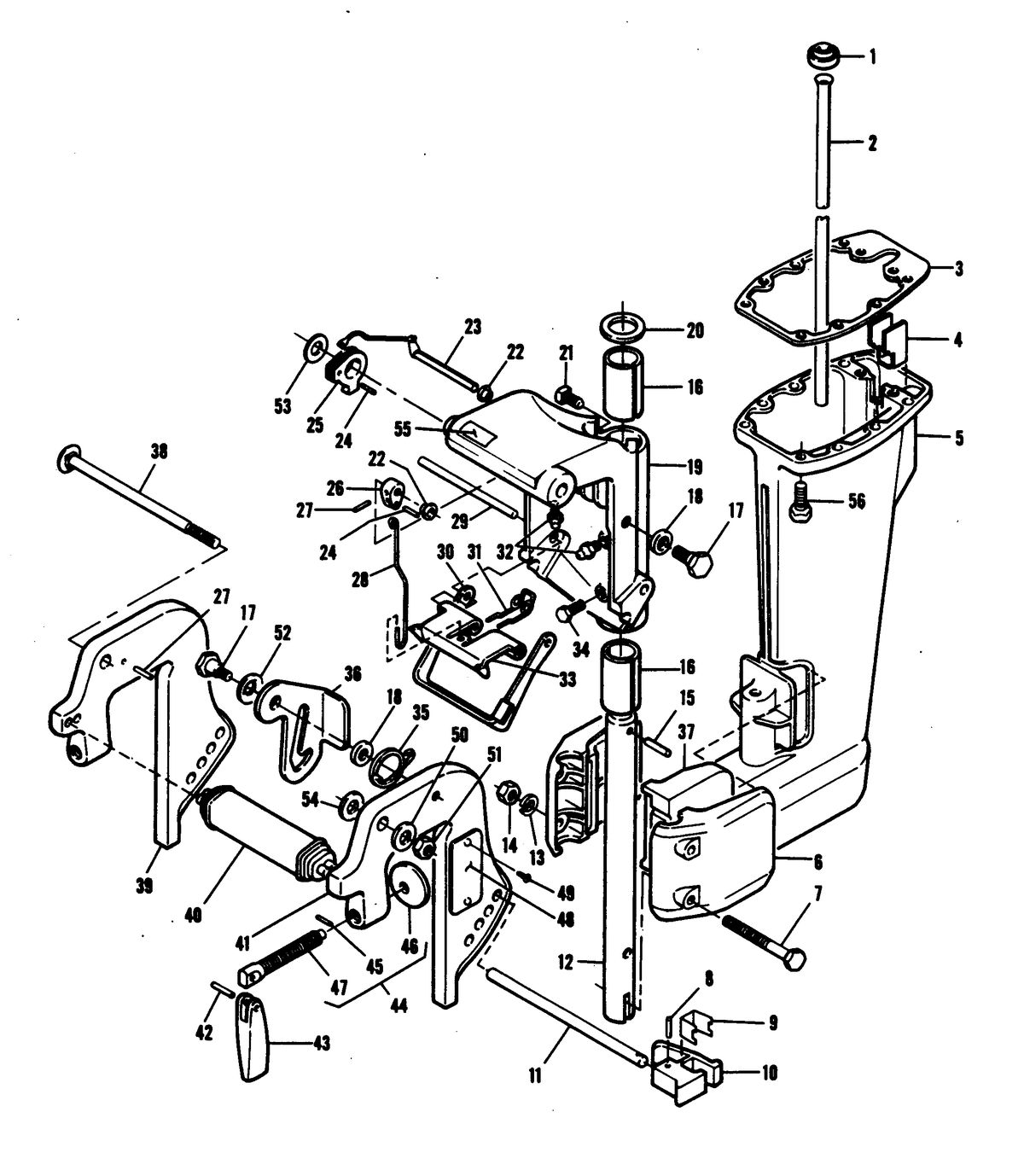 CHRYSLER 6 H.P. EXPORT DELUXE MOTOR LEG