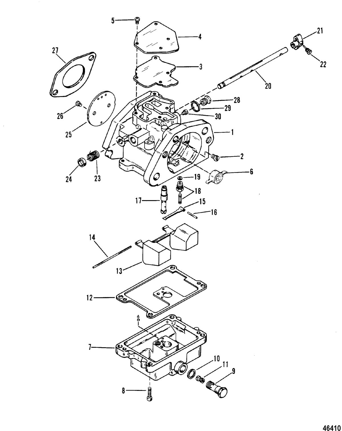 MERCURY 3.4 LITRE CARBURETOR ASSEMBLY